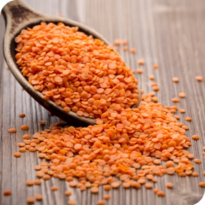 Split red lentils